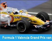 Formula 1 Valencia Grand Prix van Europa