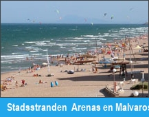 Stadsstranden Arenas en Malvarossa